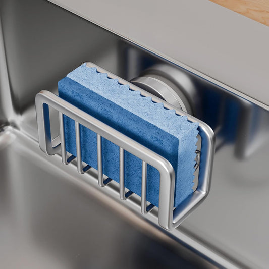 Sponge Holder for Kitchen Sink with Strong Suction Cup, Removable Sponge Holder