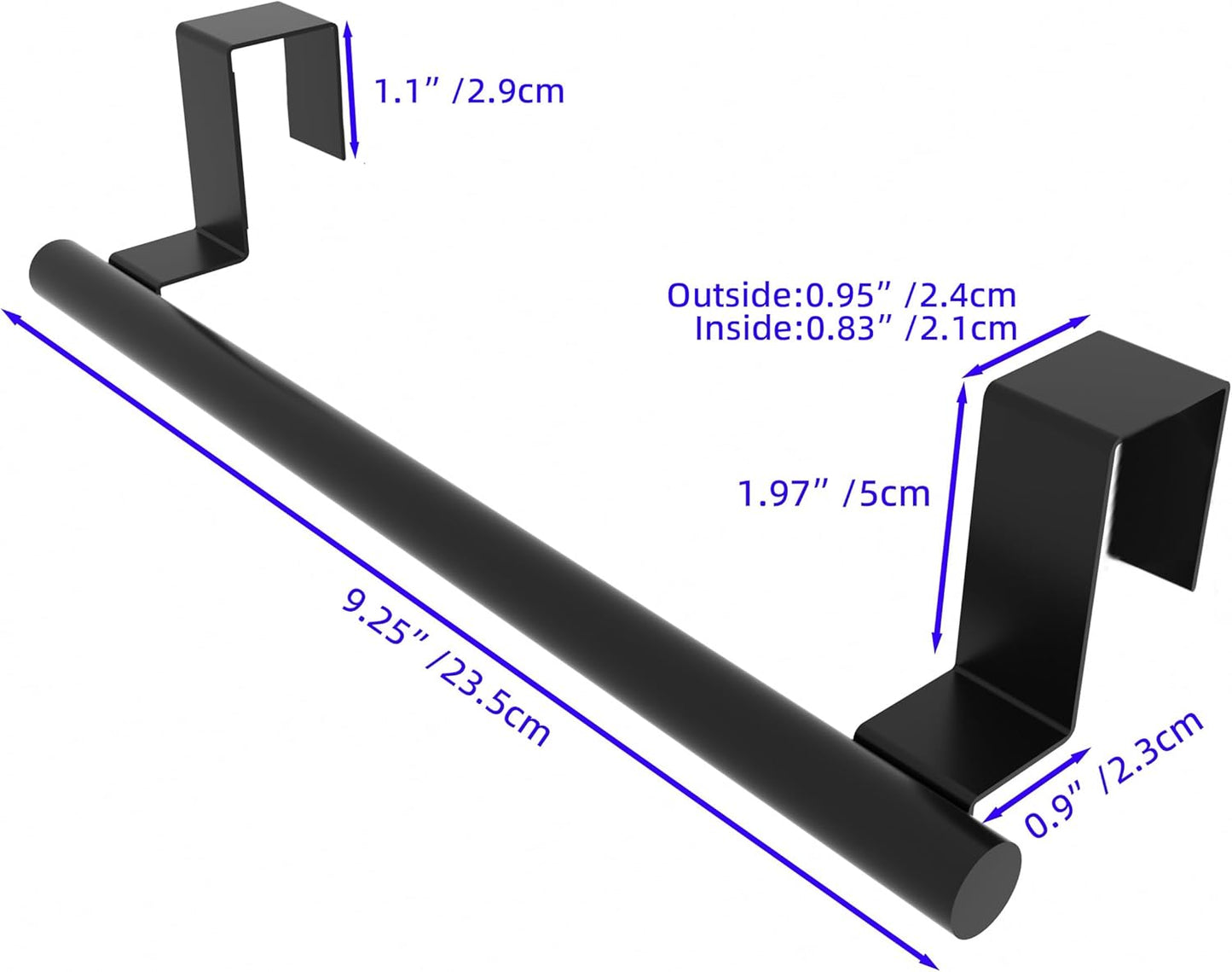 Cabinet Door Towel Holder, Over Cabinet Towel Bar