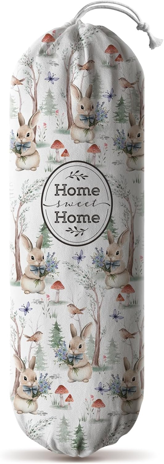Rabbit Plastic Bag Holder,Grocery Bags Storage Organizer Keeper Dispenser for Kitchen Extra Large