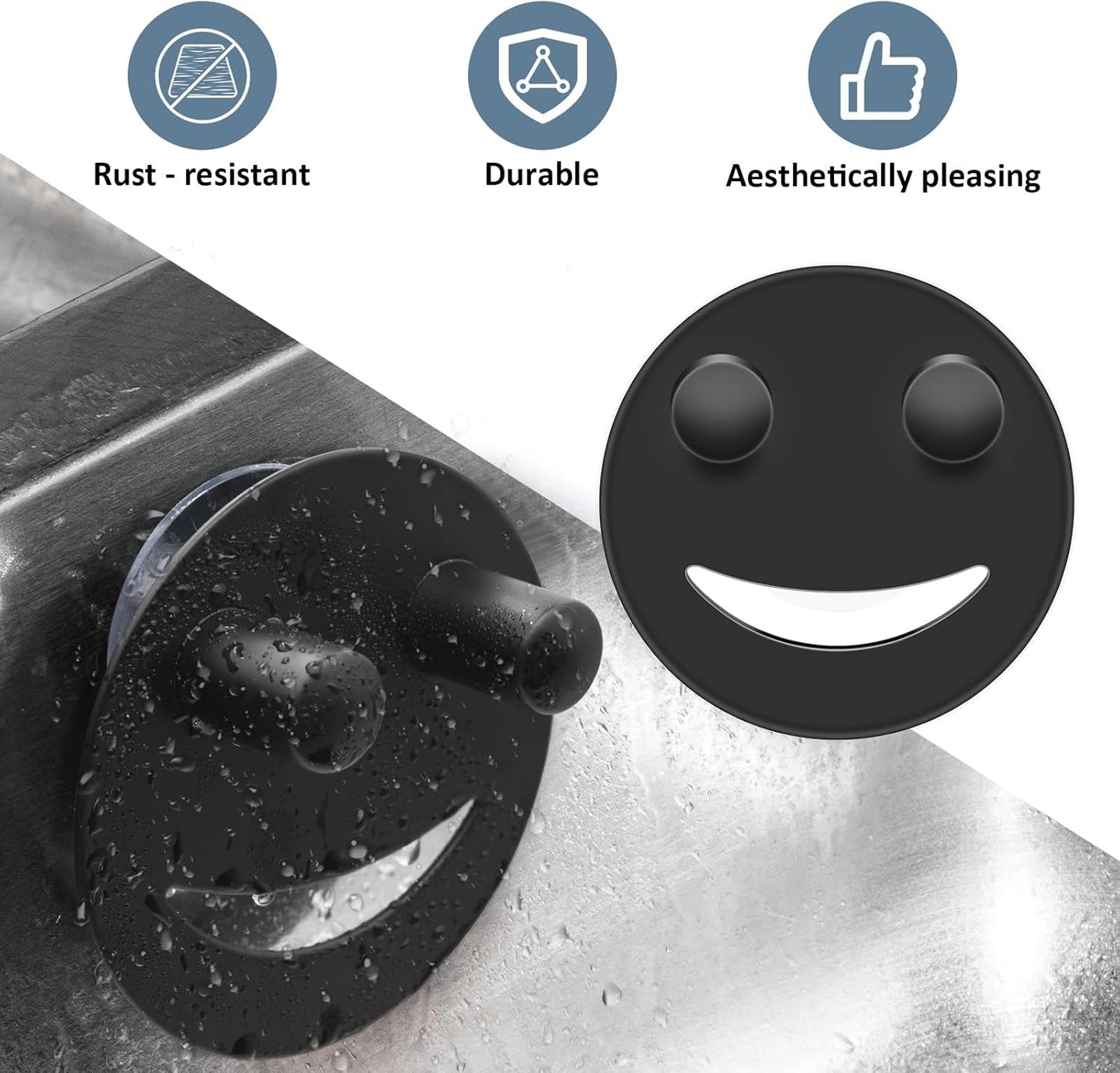 Stainless Steel Smiley Face Sponge Holder