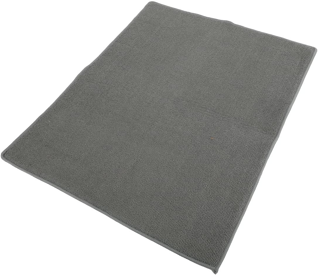 19" x 15.5" Premium Microfiber Kitchen Counter Mat with Collapsible Rack Absorbent Dish Drying Mat for Sink Dishes Utensils Pots and Pans