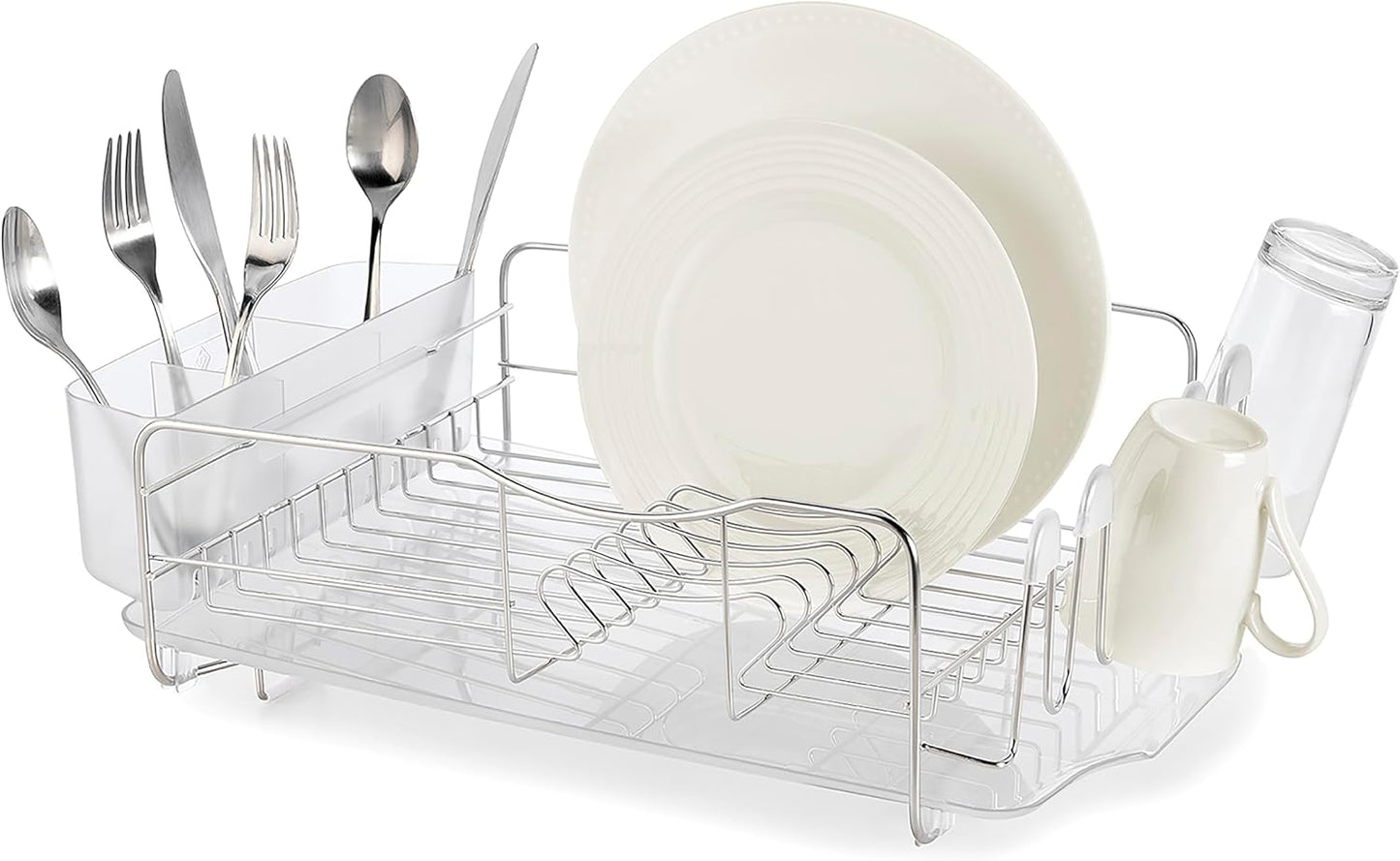 Advantage 3-Piece Stainless Steel Dish Rack, Kitchen Organization and Storage
