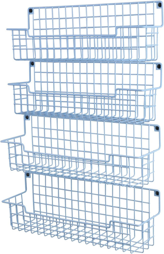 Spice Rack Wall Mount, Wall Spice Organizer for Kitchen Cabinet Door