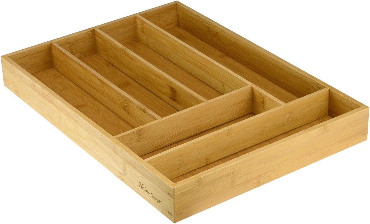 Drawer Organizer Bamboo Cutlery Tray Silverware Organizer/Utensil Holder
