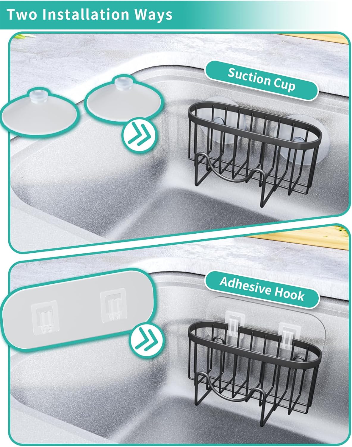 Multifunctional Sponge Holder with Unique M-Shaped