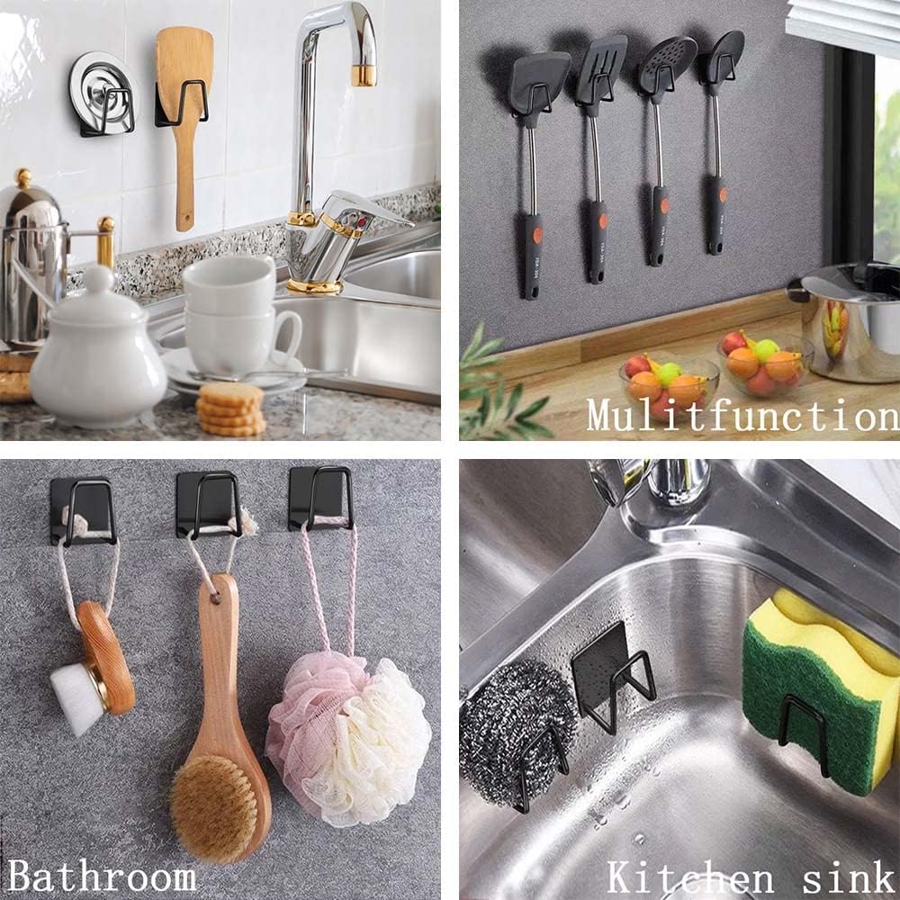 2Pcs Sponge Holders for Kitchen Sink, Strong Adhesive Small Sponge Holder