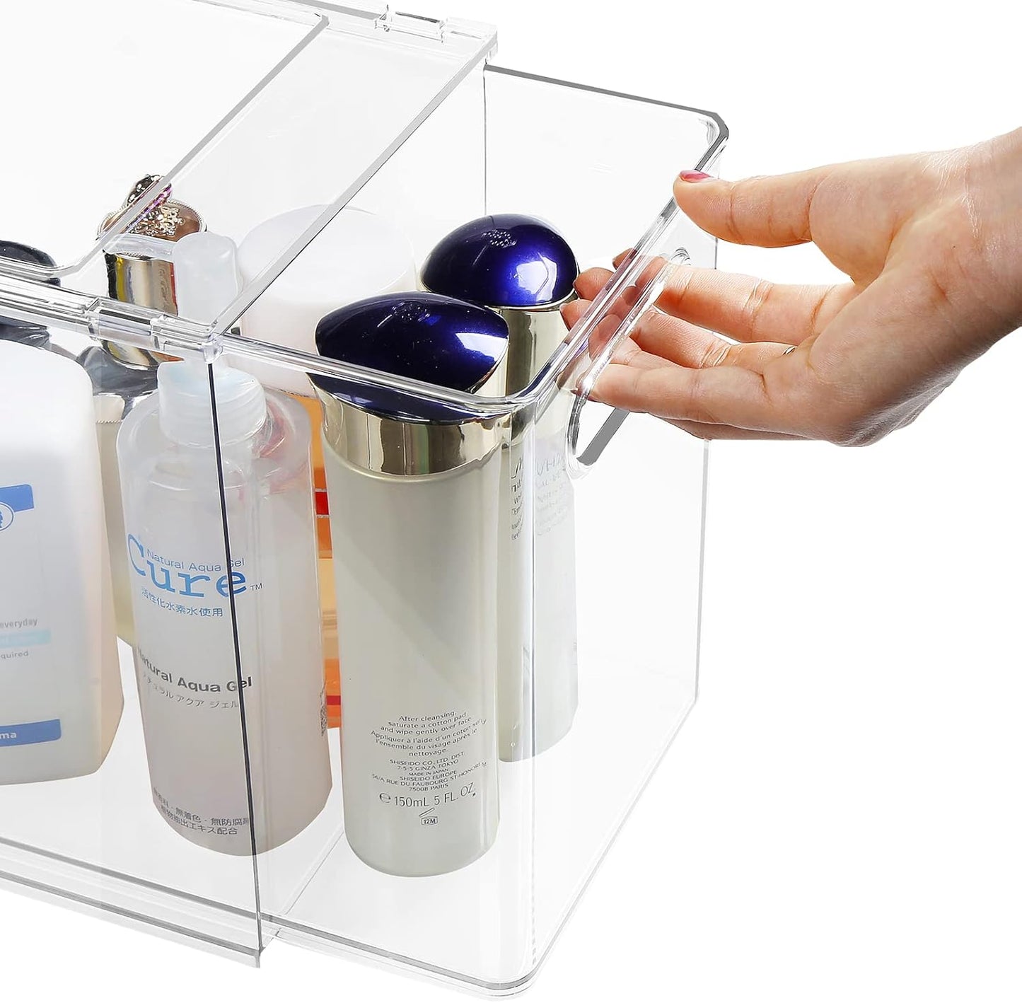 Refrigerator Organizer and Storage Bins with Pull-out Drawer