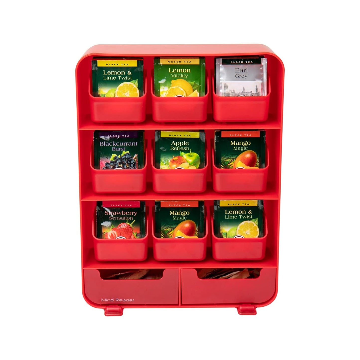 Tea Bag Organizer, Tea Station Organizer, Countertop Storage, Kitchen, Plastic