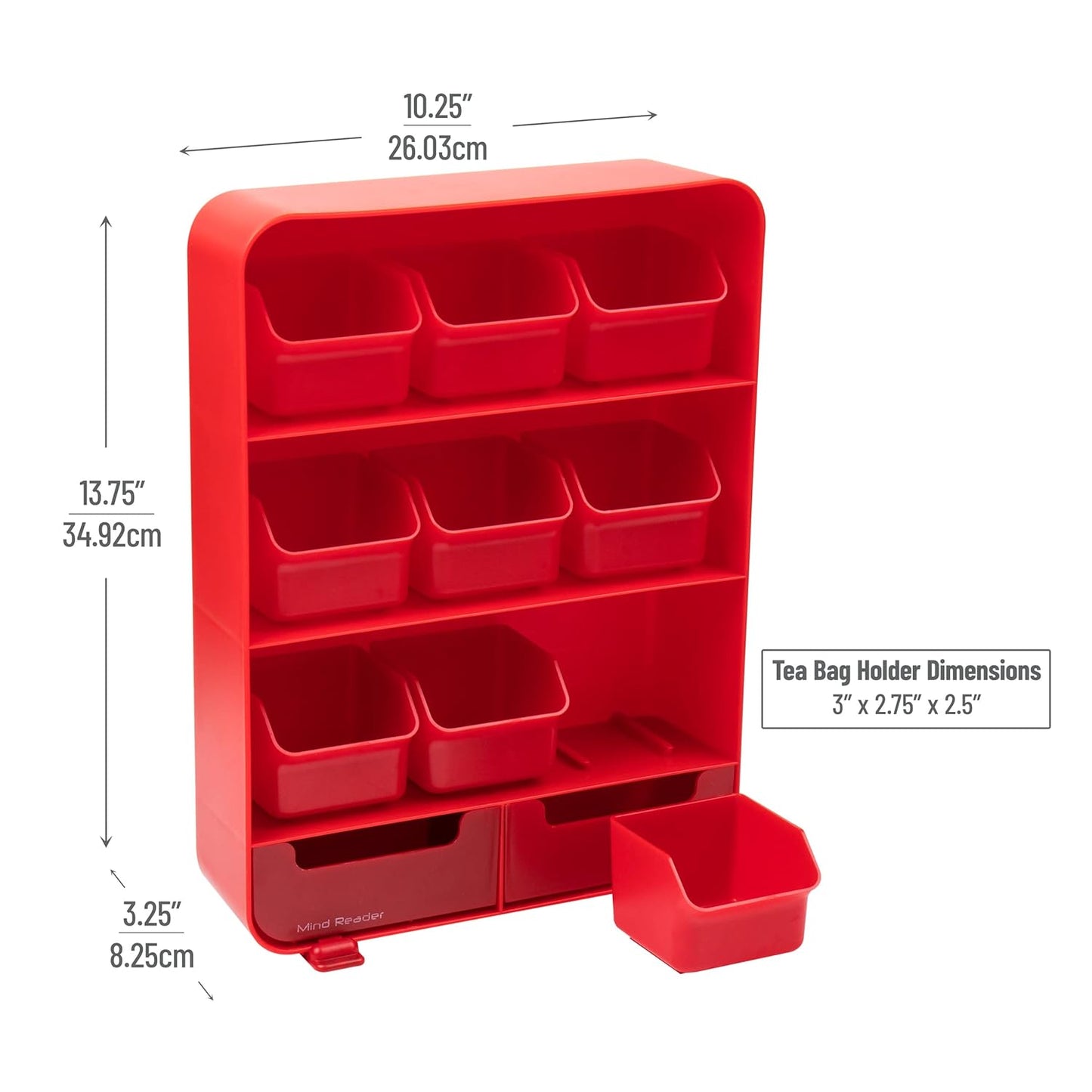 Tea Bag Organizer, Tea Station Organizer, Countertop Storage, Kitchen, Plastic