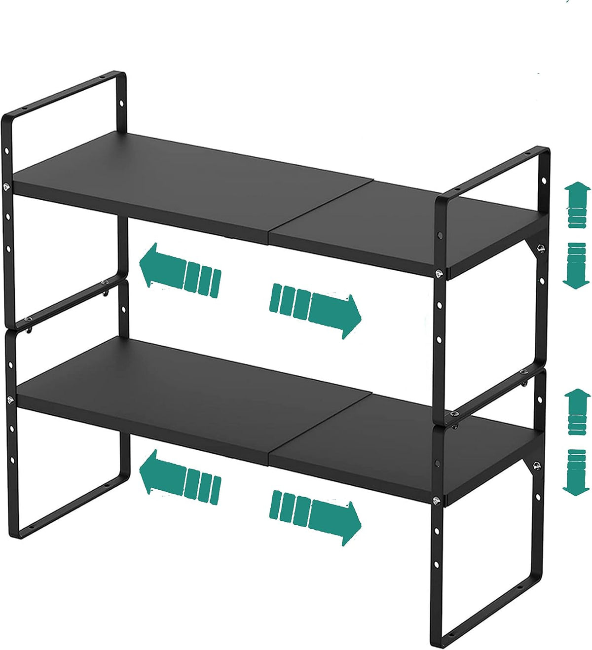 SUZLON Expandable Cabinet Shelf Organizer Rack