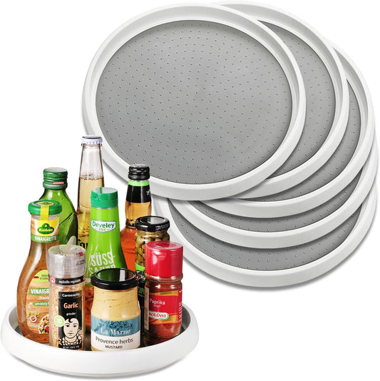 6 Pack 10 Inch Lazy Susan Turntable Rotating Organizer