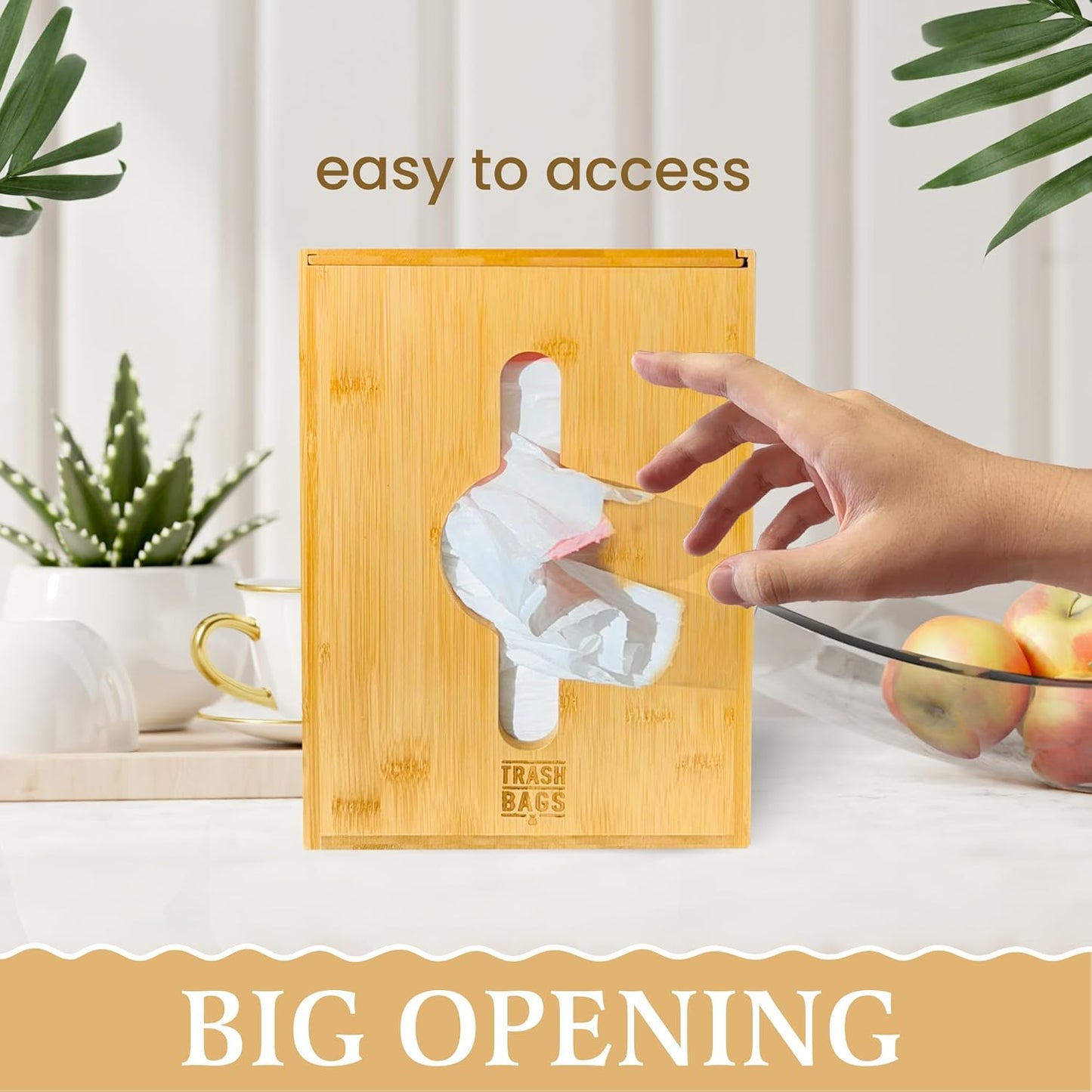 Extra Large Trash Bag Dispenser Holder, Fits 13,30,33 Gallon & Large Rolls