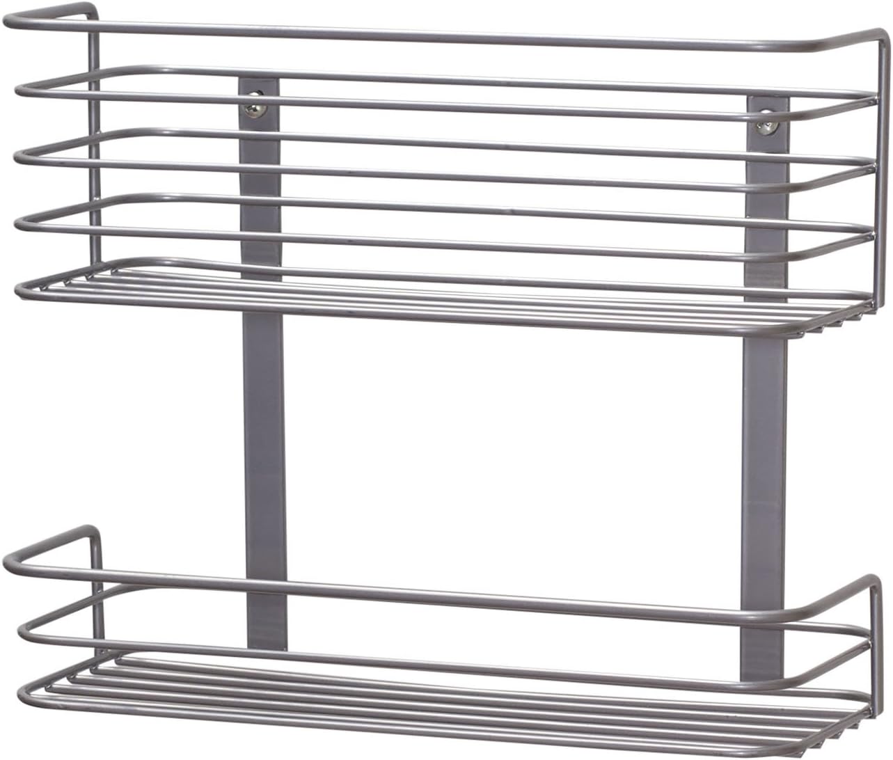 1228-1 Double Basket Door Mount Cabinet Organizer | Mounts to Solid Cabinet Doors or Wall