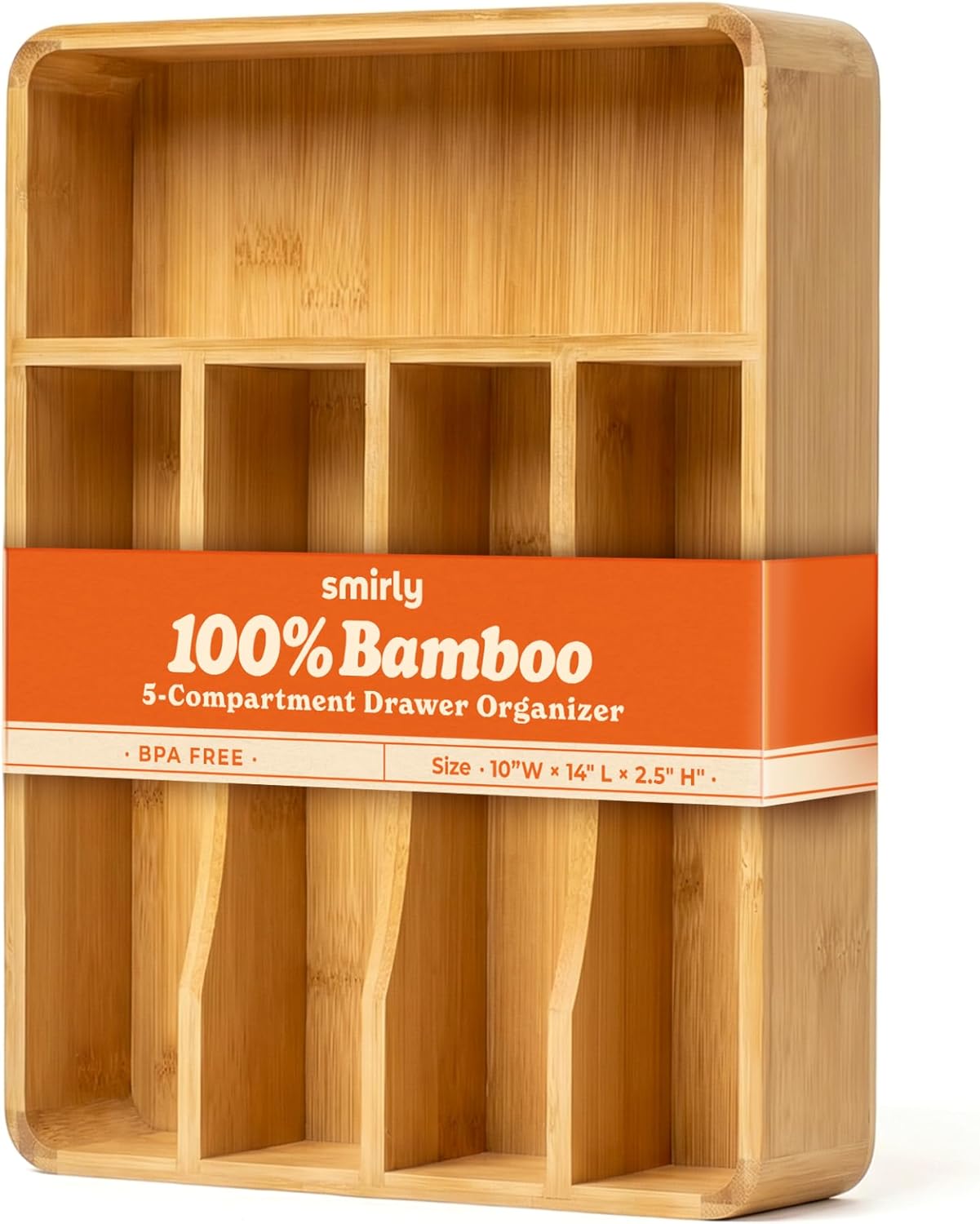 Silverware Drawer Organizer – Bamboo Kitchen Drawer Organizer