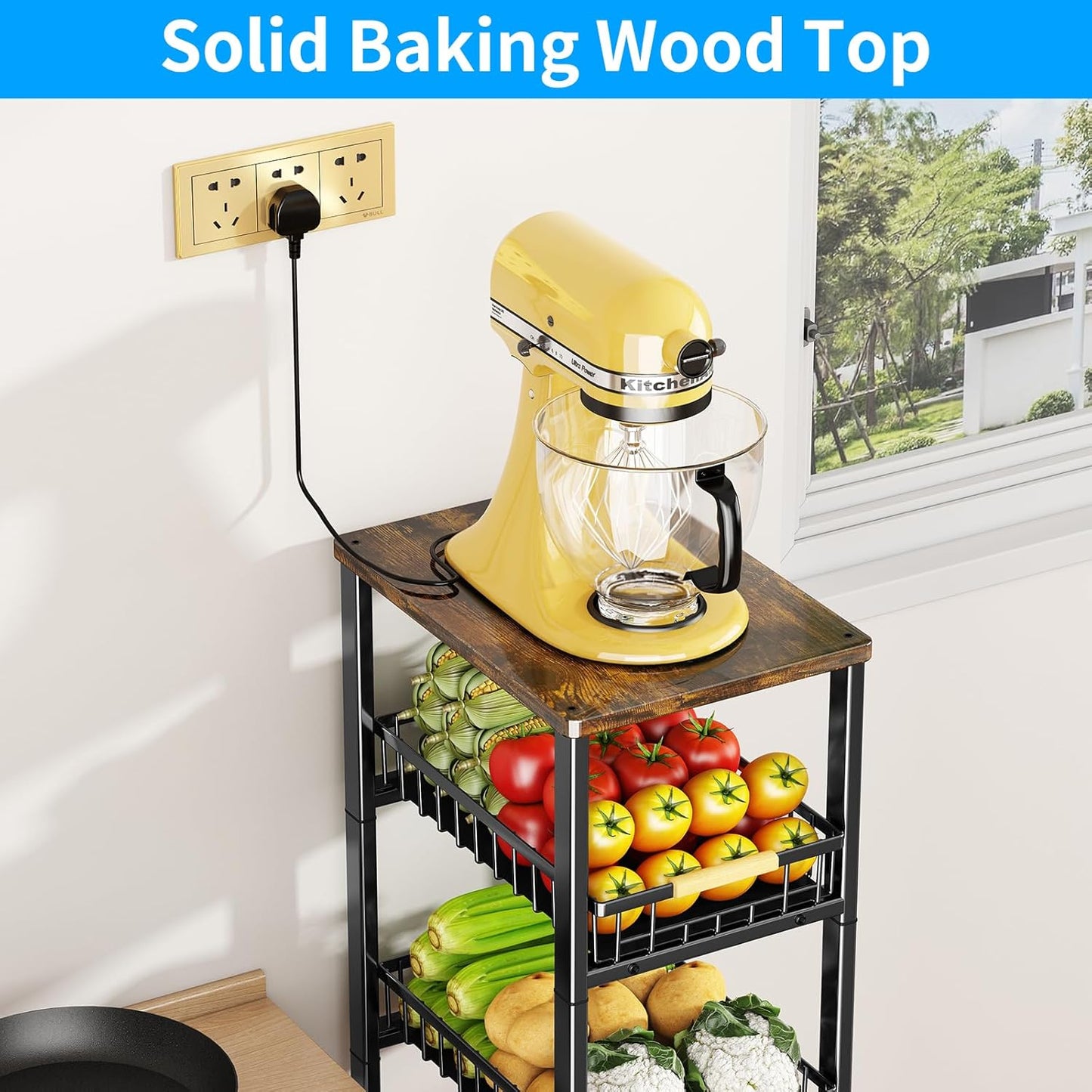 Fruit Vegetable Storage Basket for Kitchen