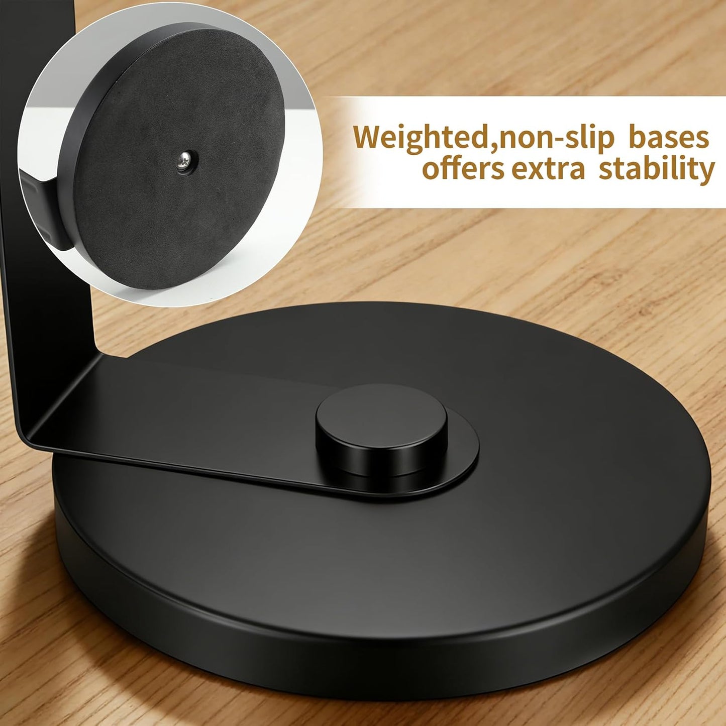 Paper Towel Holder Countertop with Heavy-Duty Anti Slip Weighted Base