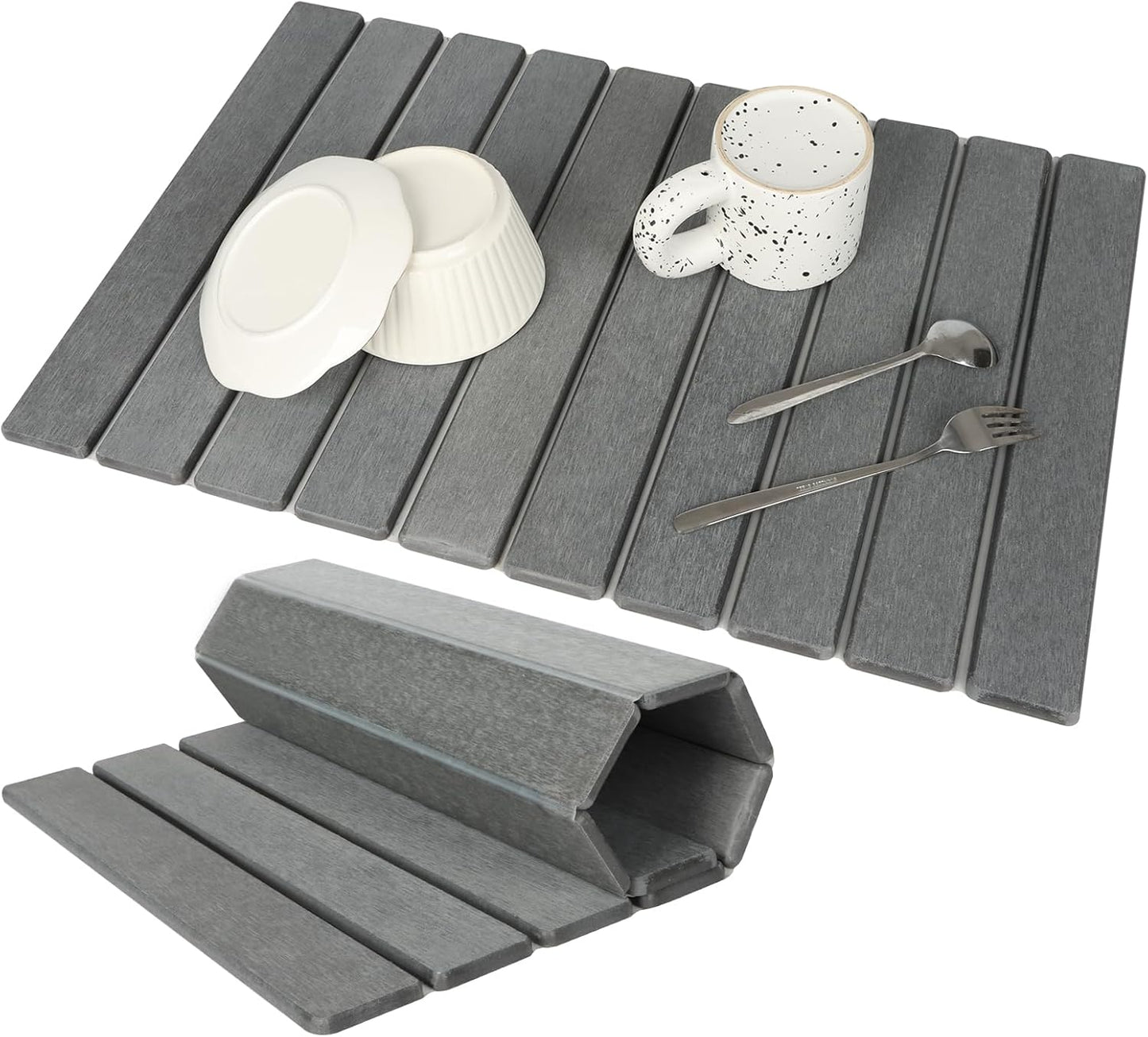 Large Stone Dish Drying Mat for Kitchen Counter, Eco-friendly