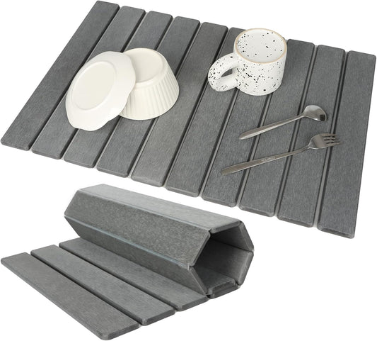 Large Stone Dish Drying Mat for Kitchen Counter, Eco-friendly