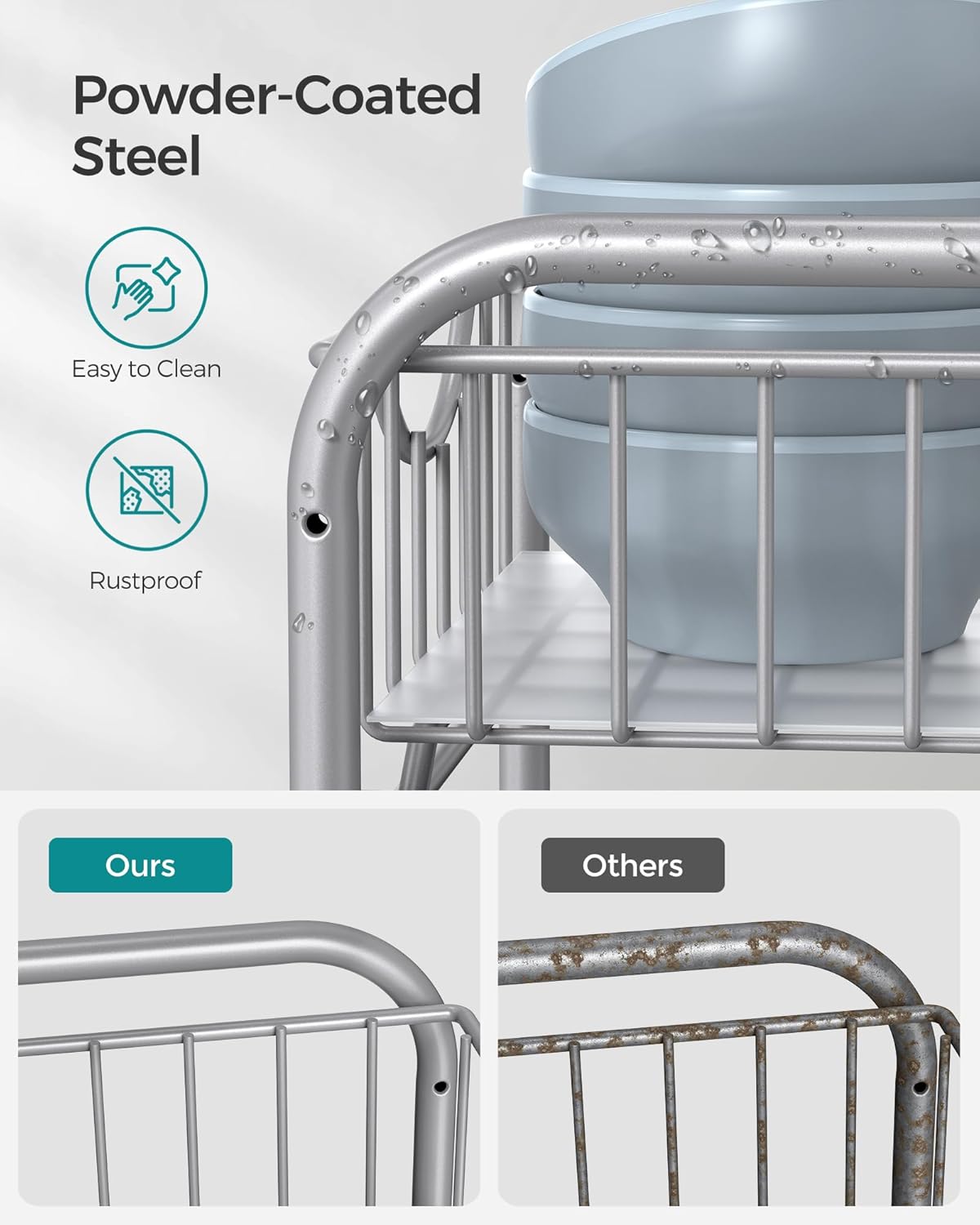 2-Tier Pull Out Cabinet Organizers, Under Sink Organizer, Bathroom Organizer and Storage