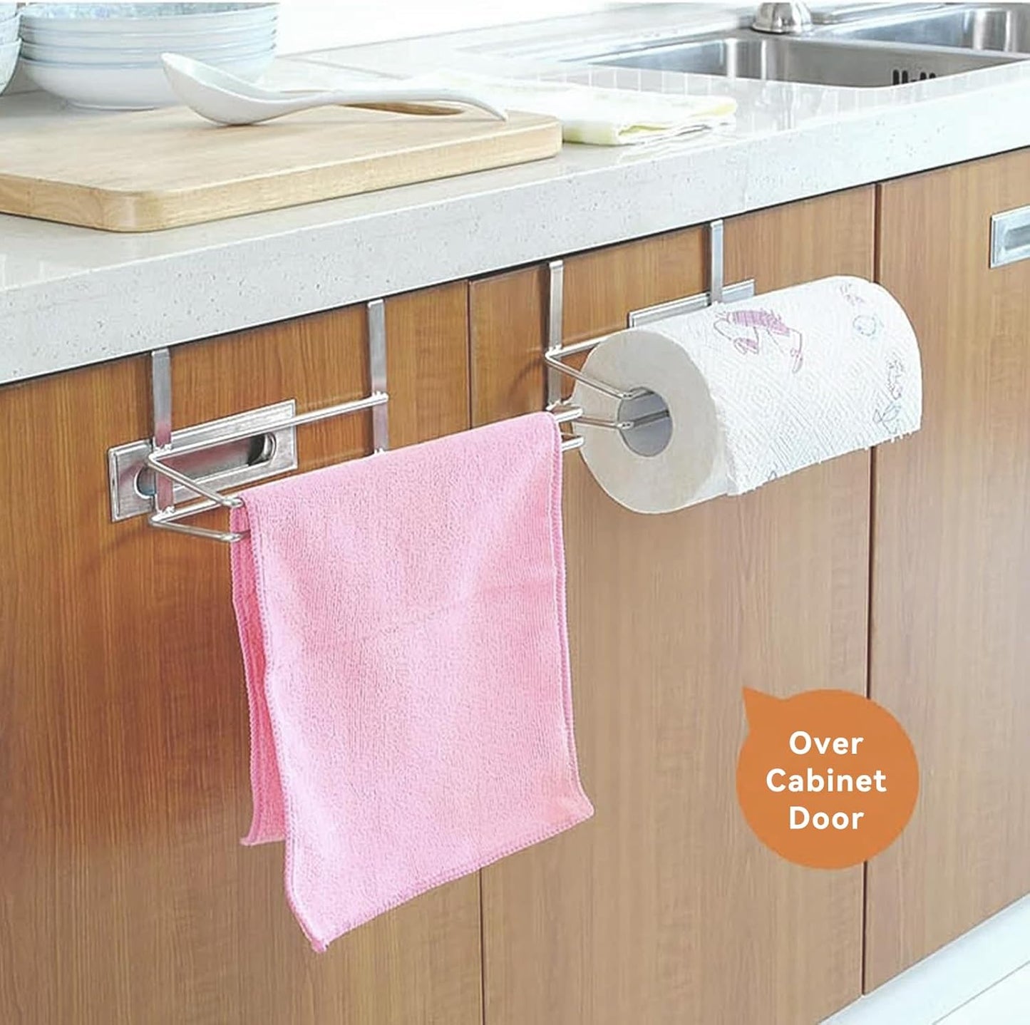 T.R.Sani. Paper Towel Holder Under Cabinet - Hanging Paper Towel Holders