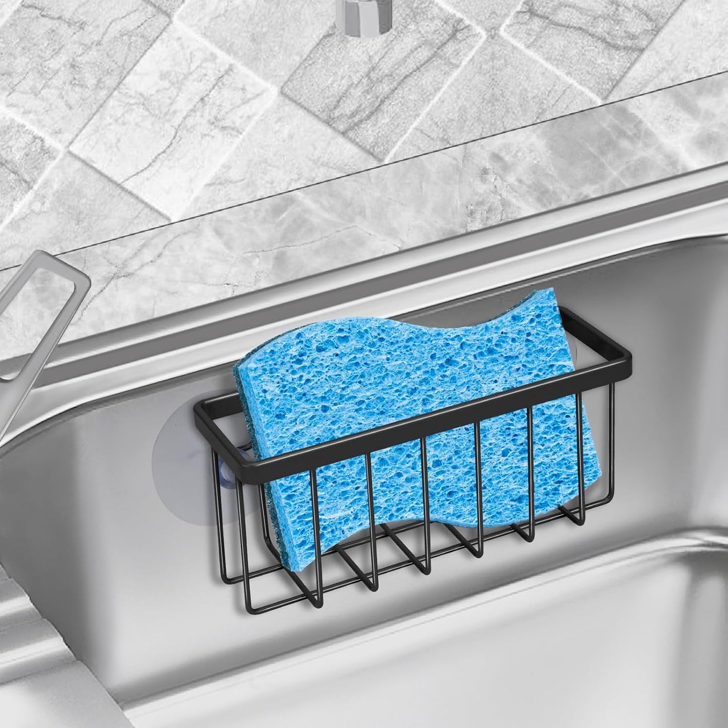 Sponge Holder for Kitchen Sink Suction,Kitchen Sink Sponge Holder,Sink Caddy