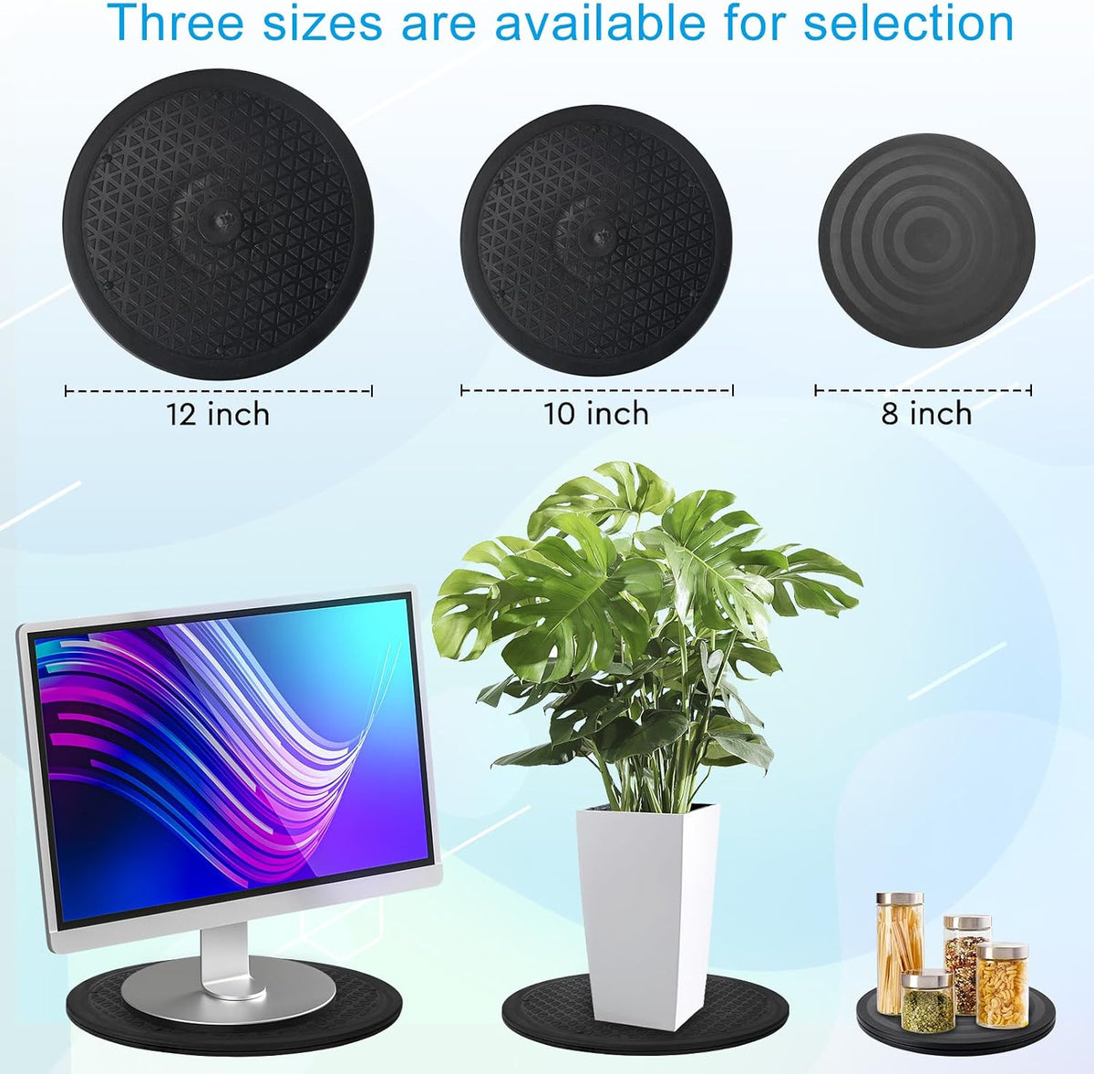 Eichzer 12 Inch Lazy Susan Turntable Organizer