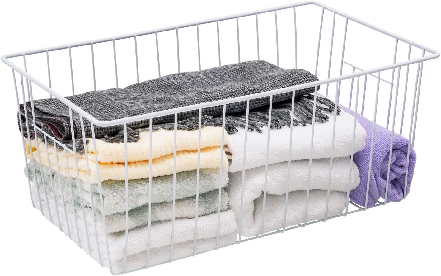 16Lx12W inch Wider Freezer Storage Organizer Baskets Container