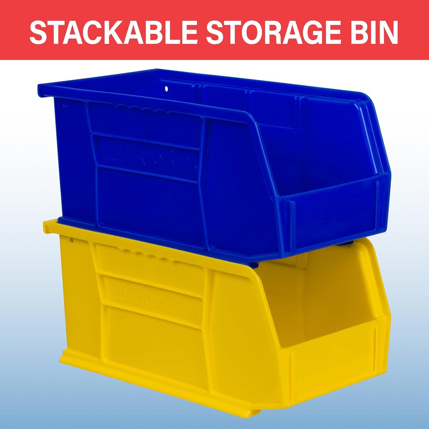 30230 AkroBins Plastic Storage Bins, Space-Saving Stackable Bins for Garage, Pantry