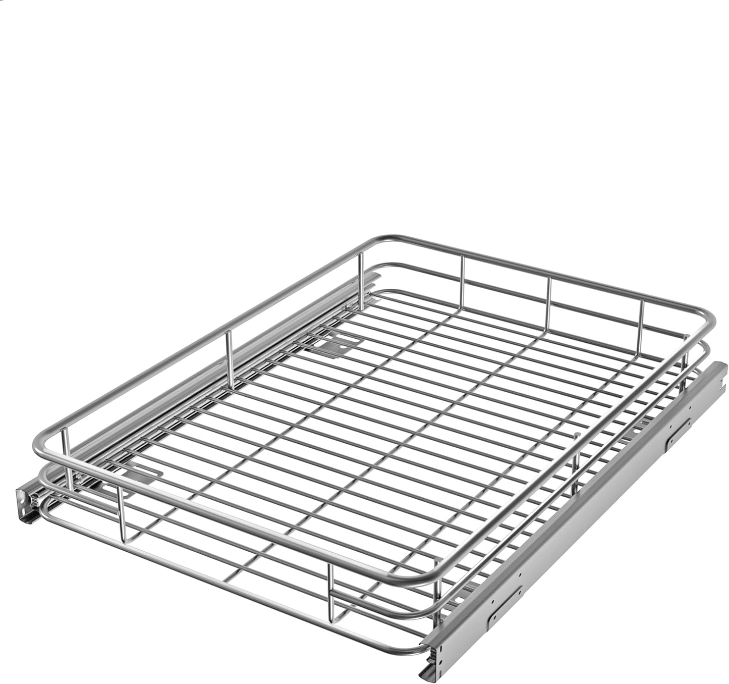 Cabinet Pull Out Shelves (17" W x 21" D), Heavy-Duty Premium Collection Slide Out Shelves
