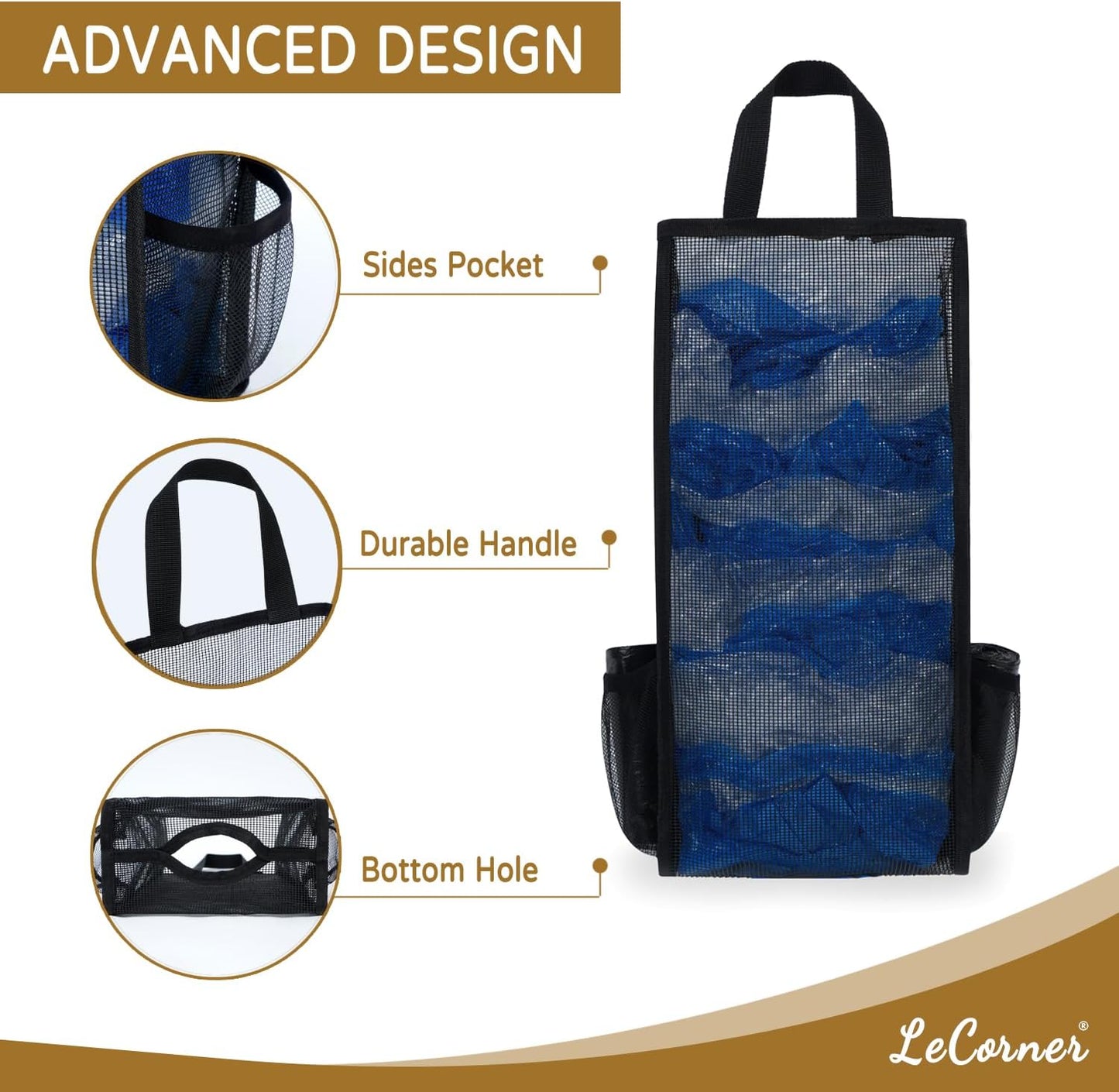 Plastic Bag Holder, Large Capacity Grocery Bag Holder