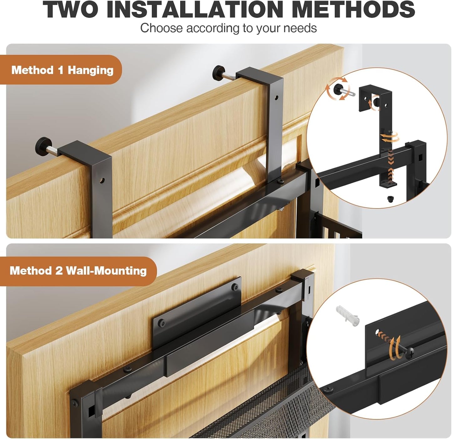 Pantry Door Organizers and Storage, 8-Tier Large Metal Heavy-Duty Frame Over the Door Spice Rack