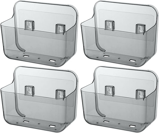 4 Pack Adhesive Kitchen Cabinet Door Organizer, Compact Pantry Organizers and Storage Box