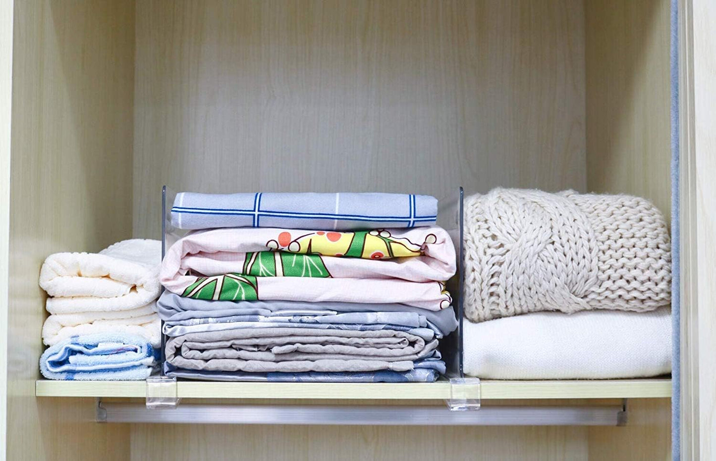 Acrylic Shelf Dividers for Closets,Wood Shelf Dividers
