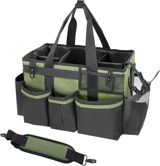 Wearable Cleaning Caddy Organizer with Handle & Shoulder Straps for Housekeepers