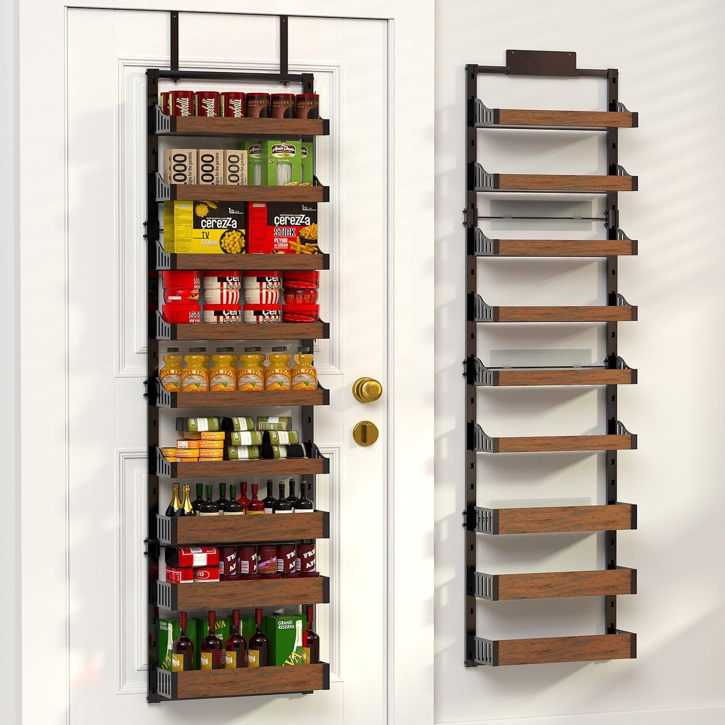 Over the Door Pantry Organizer: Pantry Organization and Storage with Hanging Basket