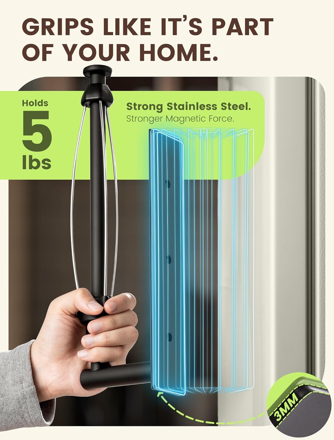 Magnetic Paper Towel Holder, Strong Magnet Paper Towel Holder for Fridge, Kitchen, RV, Garage