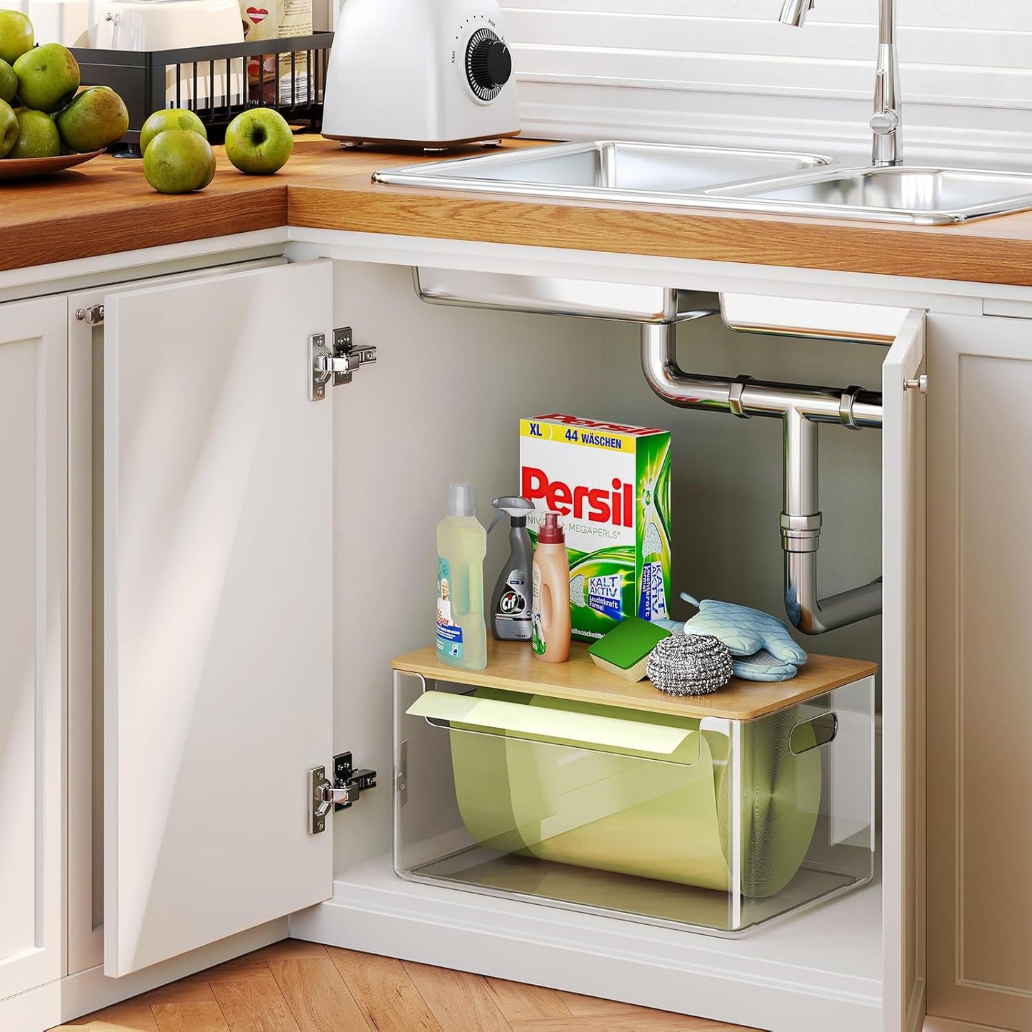 3 Pack Trash Bag Holder Dispenser with Lid