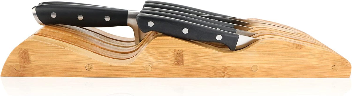 Bamboo Knife Block Holder