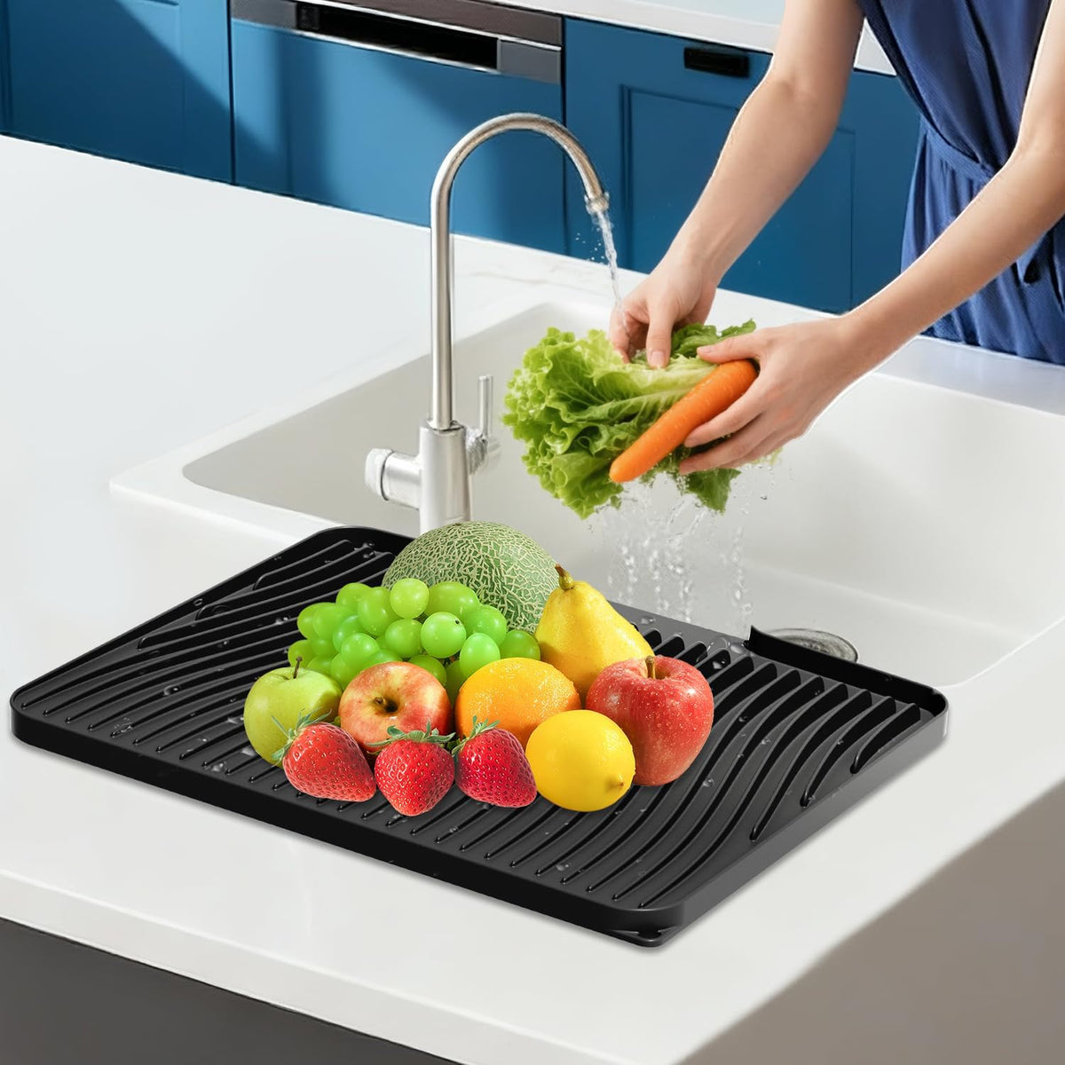 Silicone Dish Drying Mat for Kitchen counter