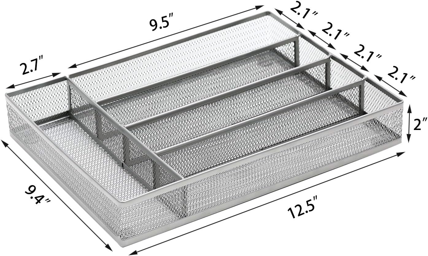 Drawer Organizer, Cutlery Tray Silverware Flatware Storage Divider for Kitchen
