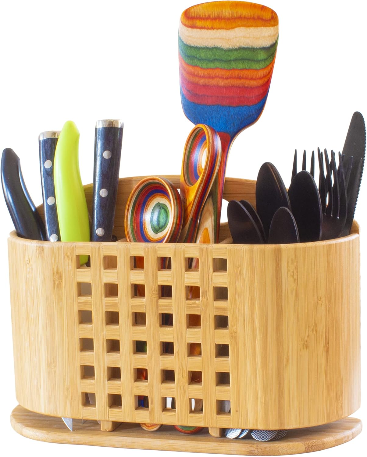 "Eco" Utensil, Flatware and Cutlery Drying Caddy for Totally Bamboo Eco Dish Drying Rack