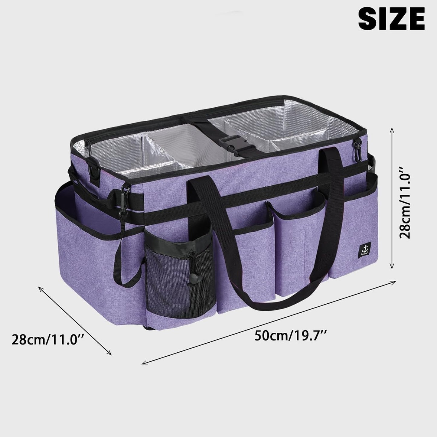 Extra large Cleaning Caddy Bag Built-in Sturdy Support Board