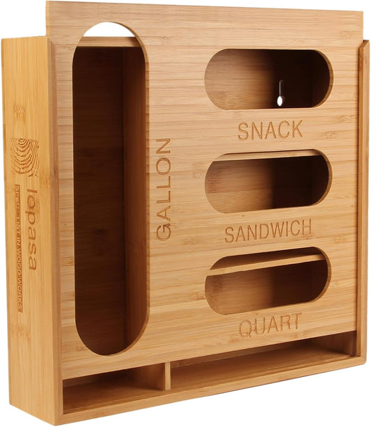 Baggie Organizer for Drawer Compatible with Ziplock Food Storage Bag