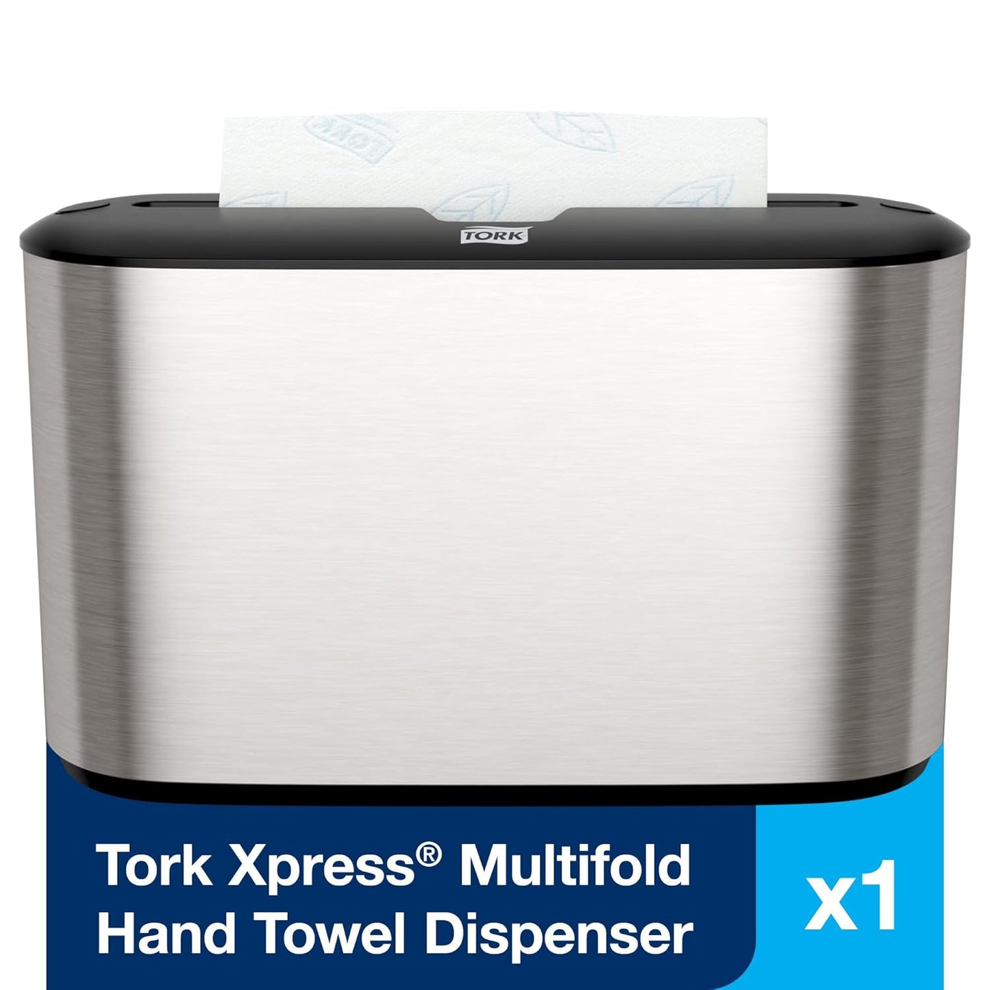 Xpress Stainless Steel Paper Towel Dispenser Compact Design, Fits H2 Hand Towels