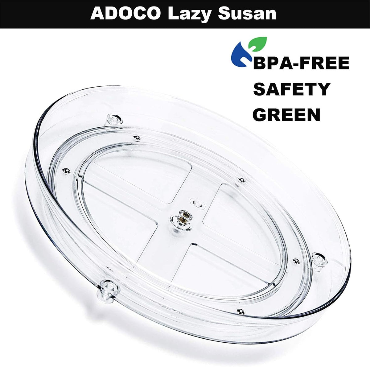 2 Tier Lazy Susan Organizer 10.6 Inch