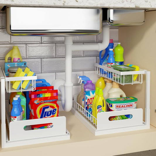 Under Sink Organizer, Pull Out Cabinet Organizer