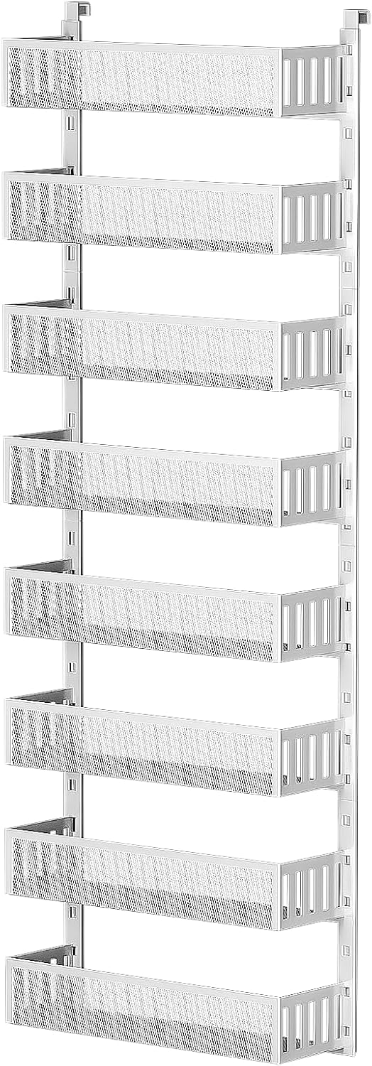 8-Tier Over The Door Pantry Organizer with Mesh Baskets