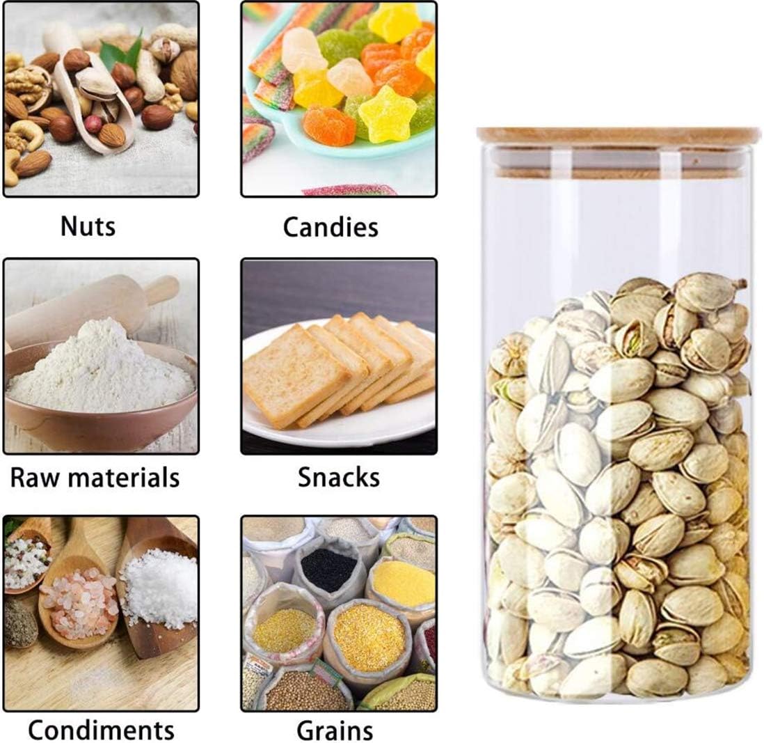 Airtight Glass Storage Canister with Lids