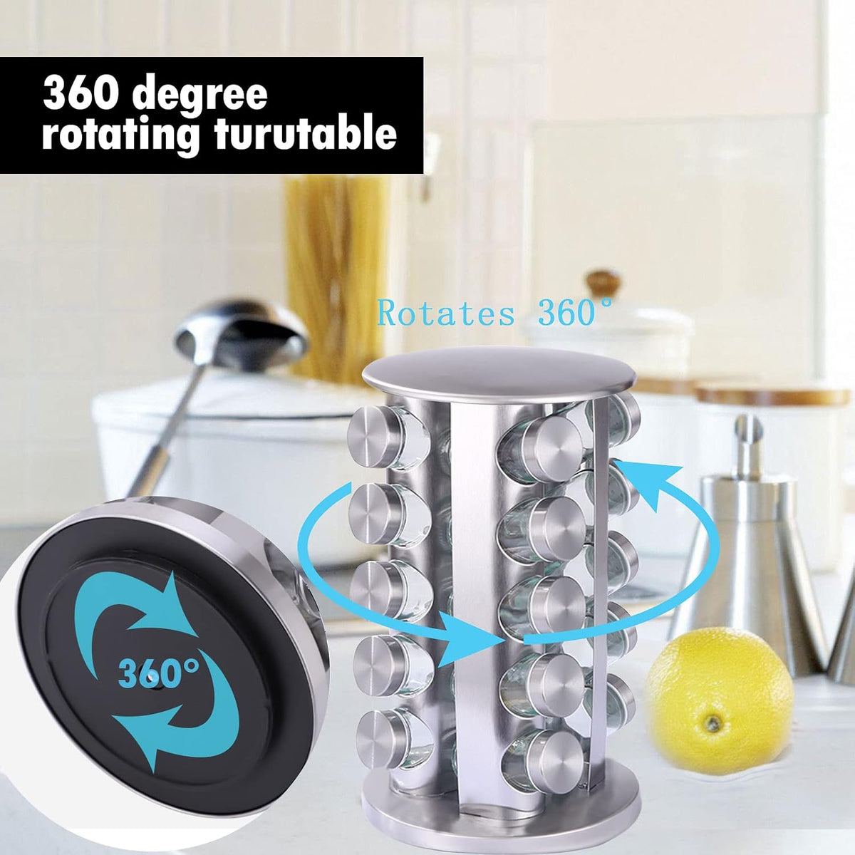 KALINCO Rotating Spice Rack Organizer