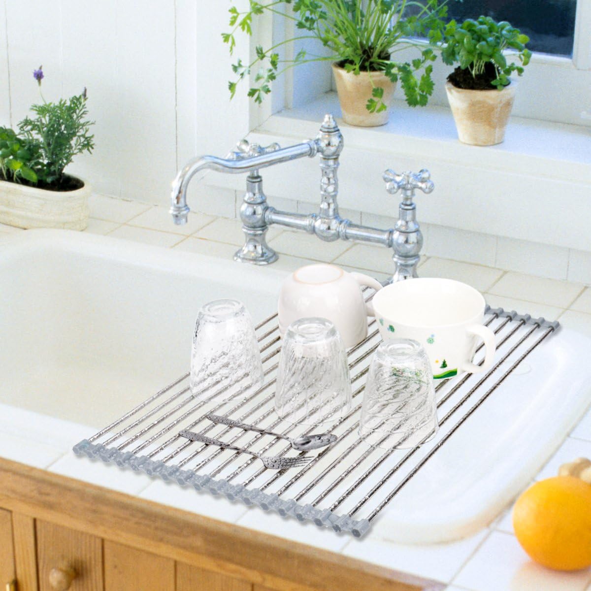 Roll Up Dish Drying Rack 20.5"(L) x 13.8"(W)